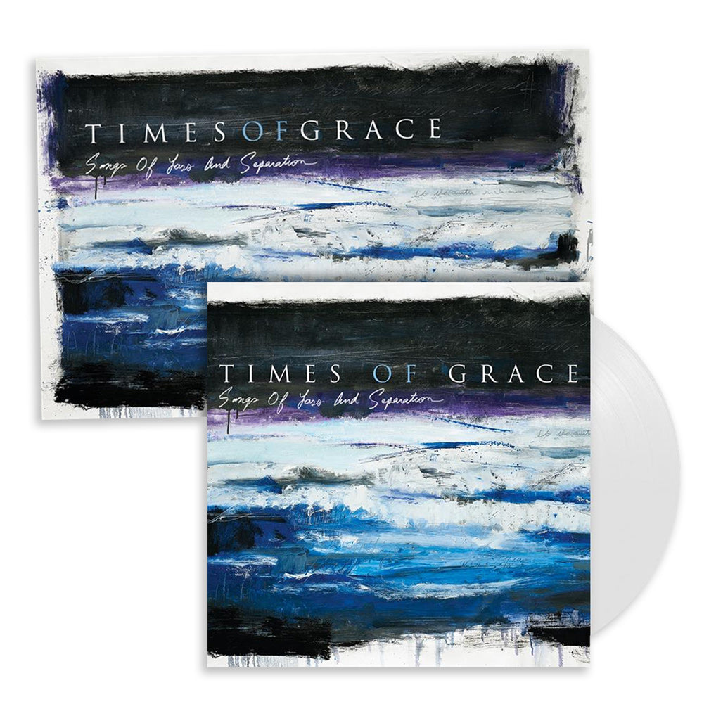 TIMES OF GRACE 'SONGS OF LOSS AND SEPARATION' LP - LTD. - WHITE + AUTOGRAPHED LITHOGRAPH
