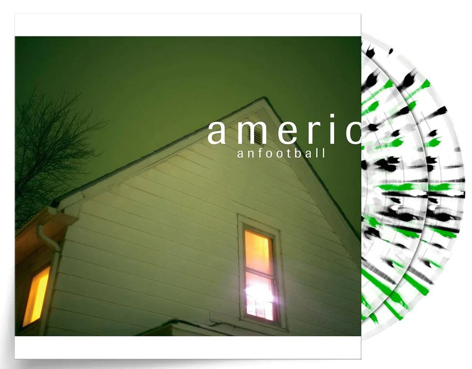 AMERICAN FOOTBALL 'LP1' - 2LP DELUXE - EXCLUSIVE - LTD. 500 - CLEAR/GREEN/WHITE/BLACK/SPLATTER