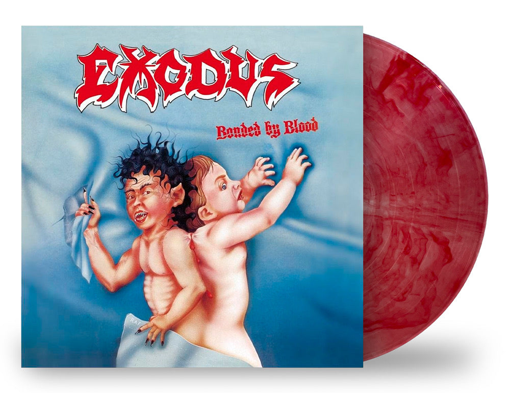 EXODUS ‘BONDED BY BLOOD’ LP - LTD. 300 - LEAR/BLOOD RED SWIRL