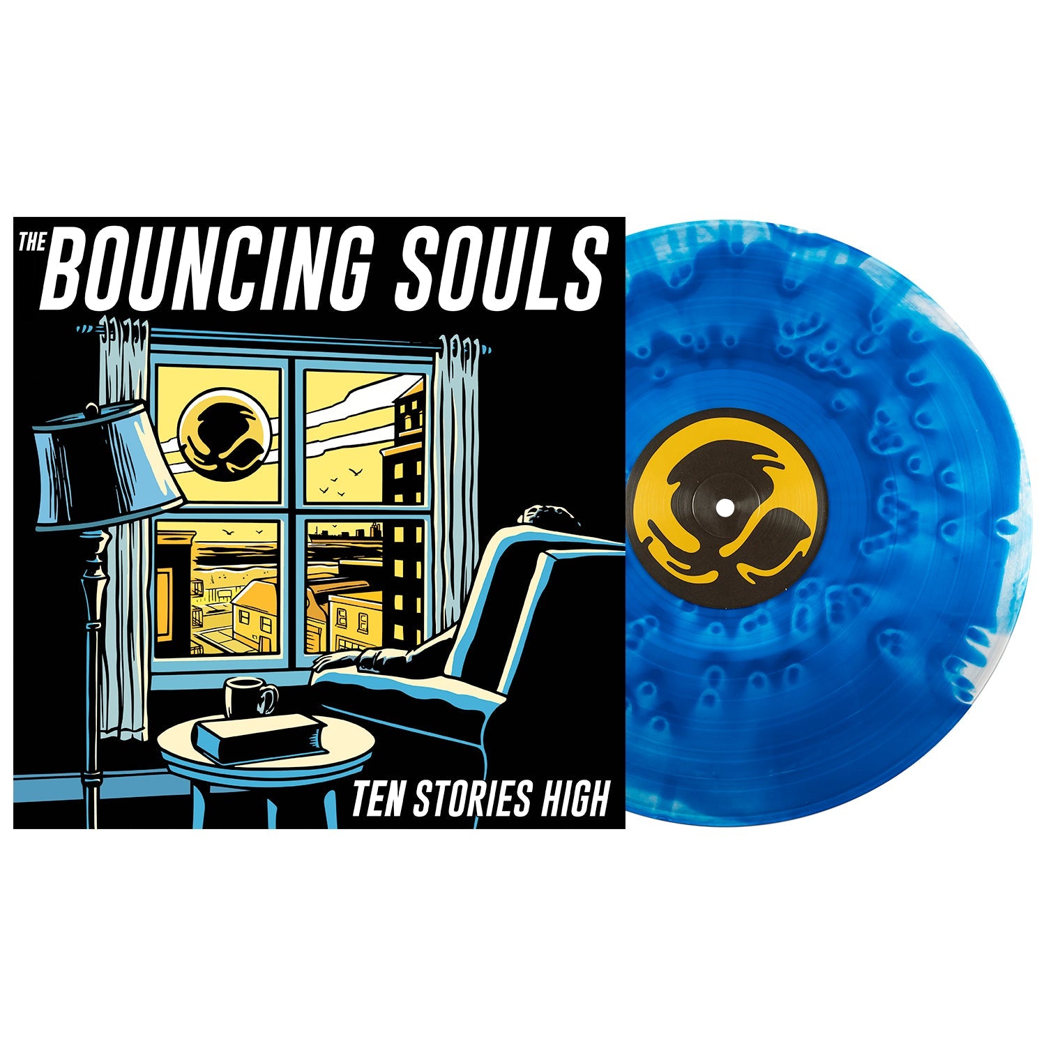 THE BOUNCING SOULS 'TEN STORIES HIGH' LP - EXCLUSIVE - LTD. 350 - CLOUDY ROYAL BLUE