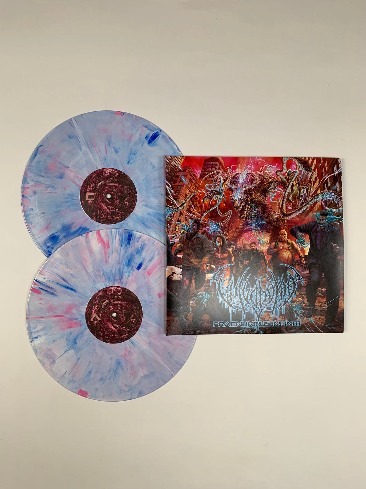 VULVODYNIA ‘PRAENUNTIUS INFINITI’ 2LP - LTD. - BLUE/WHITE/PINK/SPLATTER