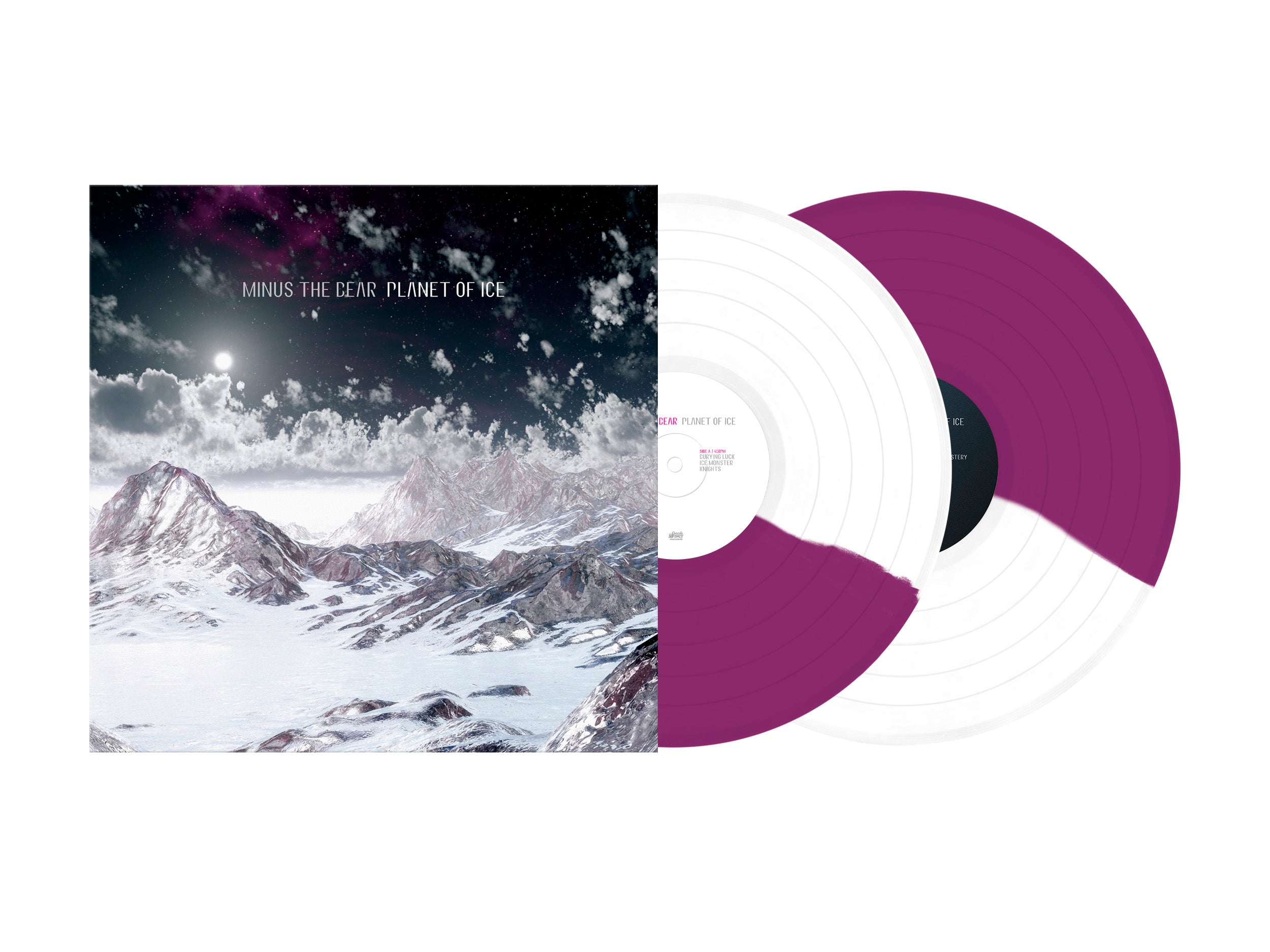 MINUS THE BEAR 'PLANET OF ICE' 2LP - NEON VIOLET/WHITE