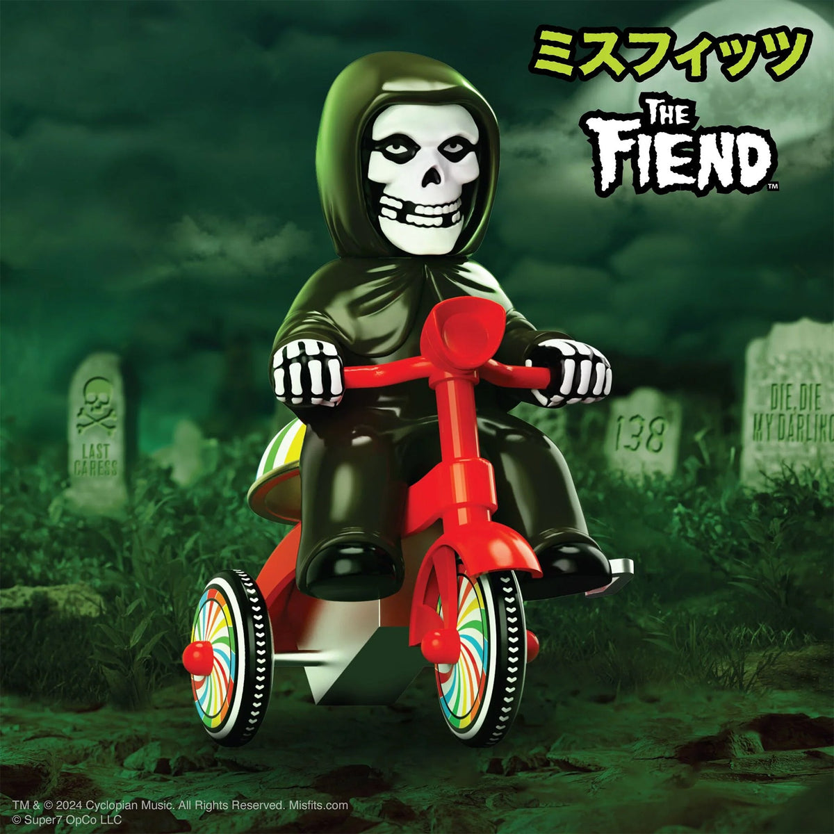 MISFITS SUPER CYCLE - FIEND - BLACK W/ RED TRIKE