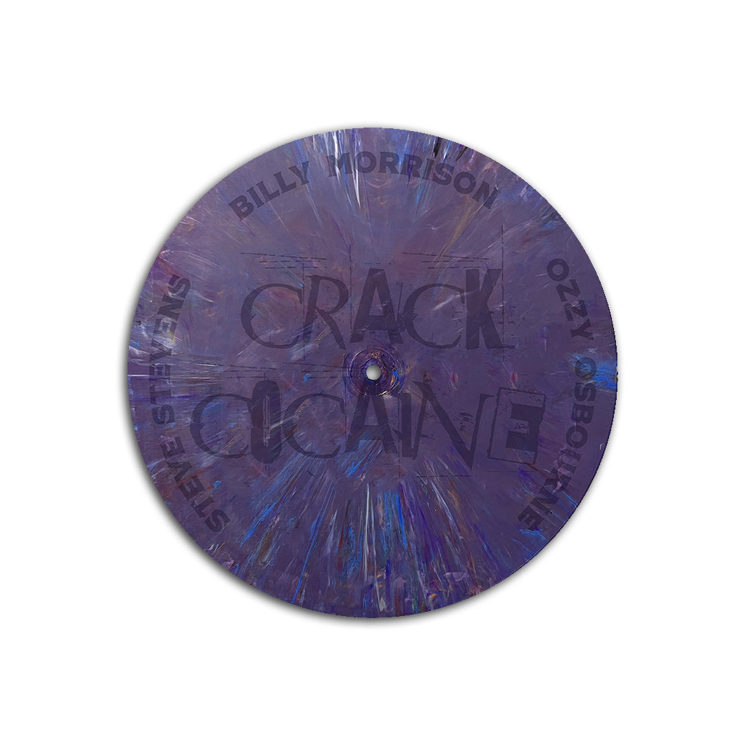 BILLY MORRISON, OZZY OSBOURNE, & STEVE STEVENS 'CRACK COCAINE' 12" - LTD. - ETCHED - PURPLE/BLUE + BILLY MORRISON 'THE MORRISON PROJECT' LP