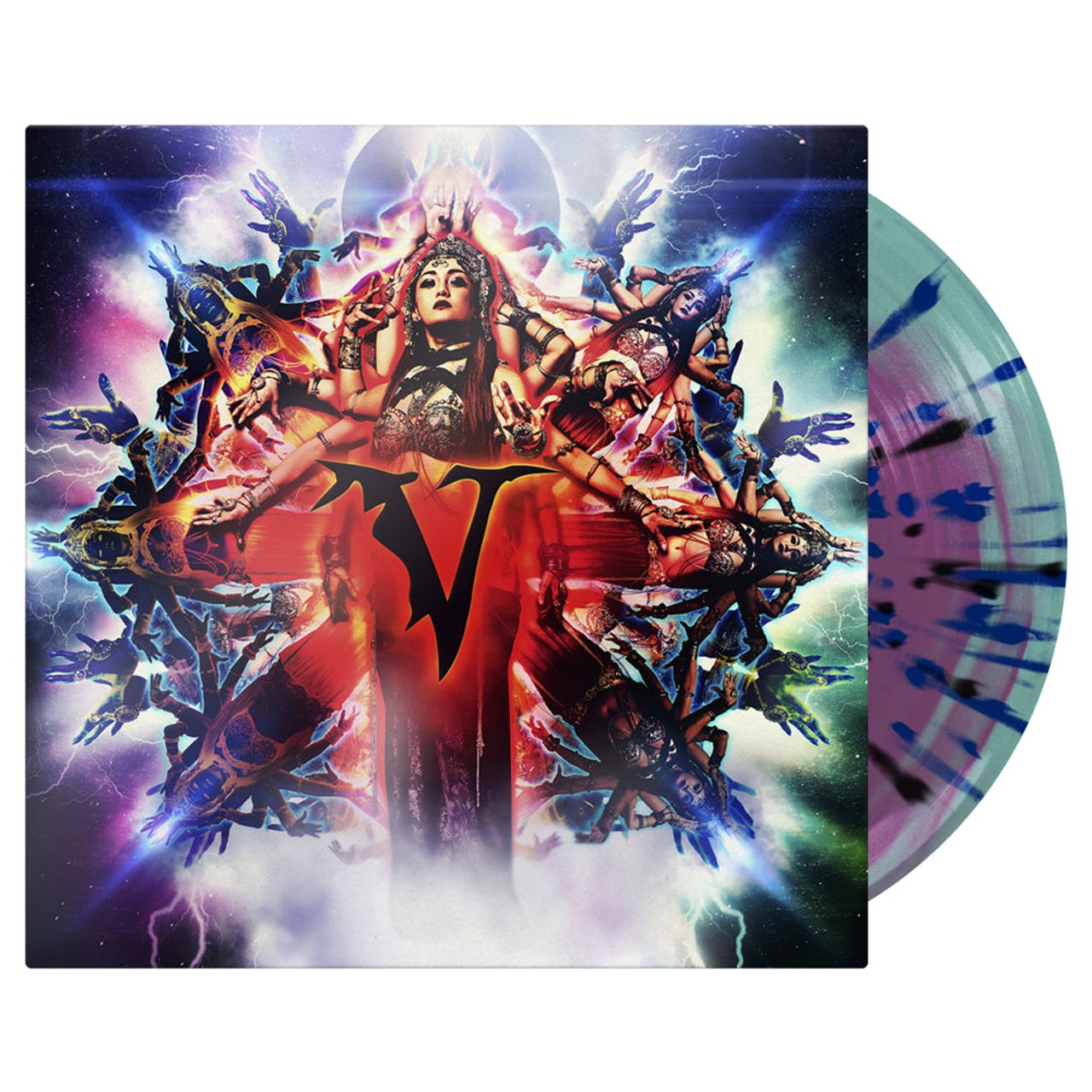 VEIL OF MAYA 'MATRIARCH' LP - NEON VIOLET/ELECTRIC BLUE/BLACK/BLUE/SPLATTER