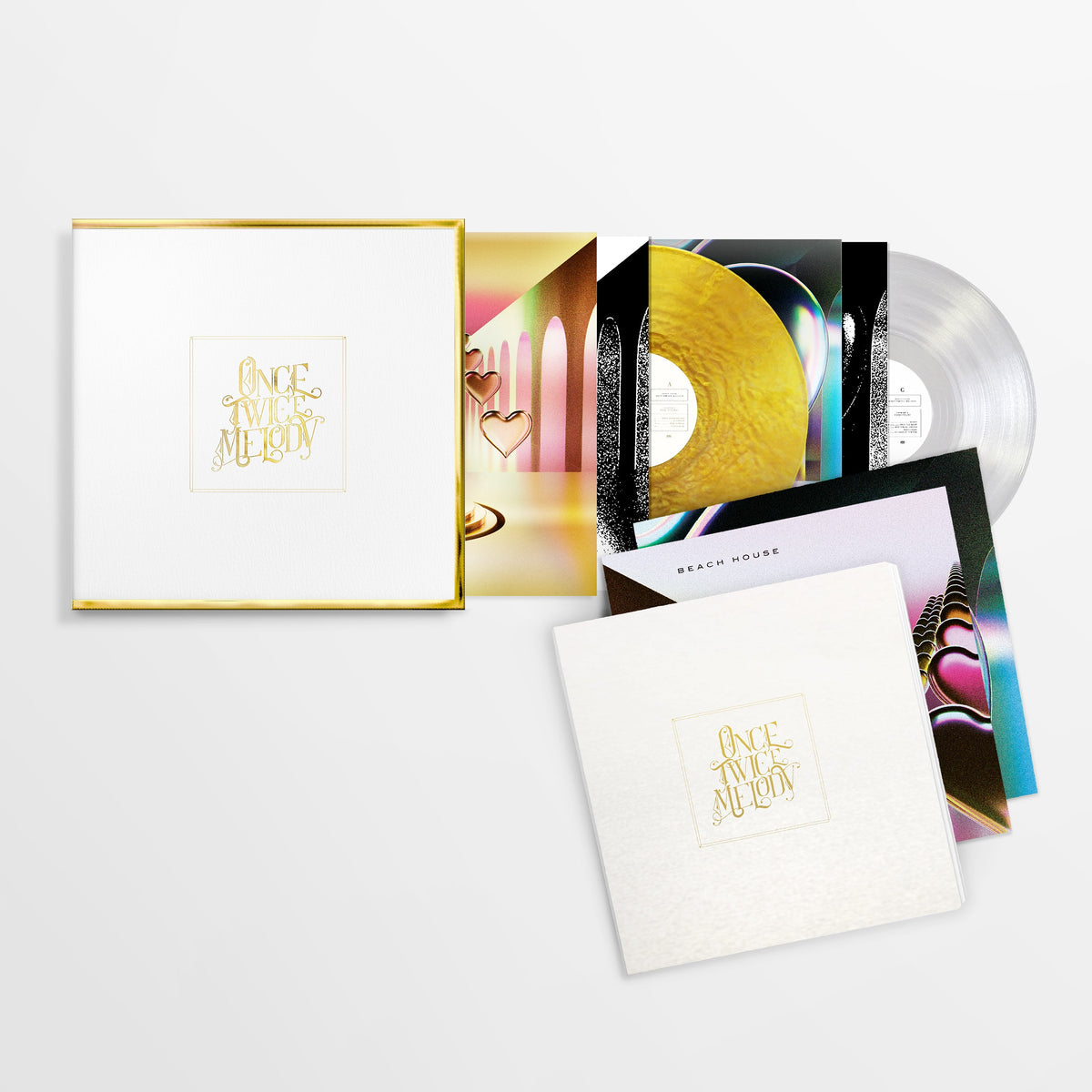 BEACH HOUSE 'ONCE TWICE MELODY' 2LP GOLD EDITION BOX - GOLD/CLEAR