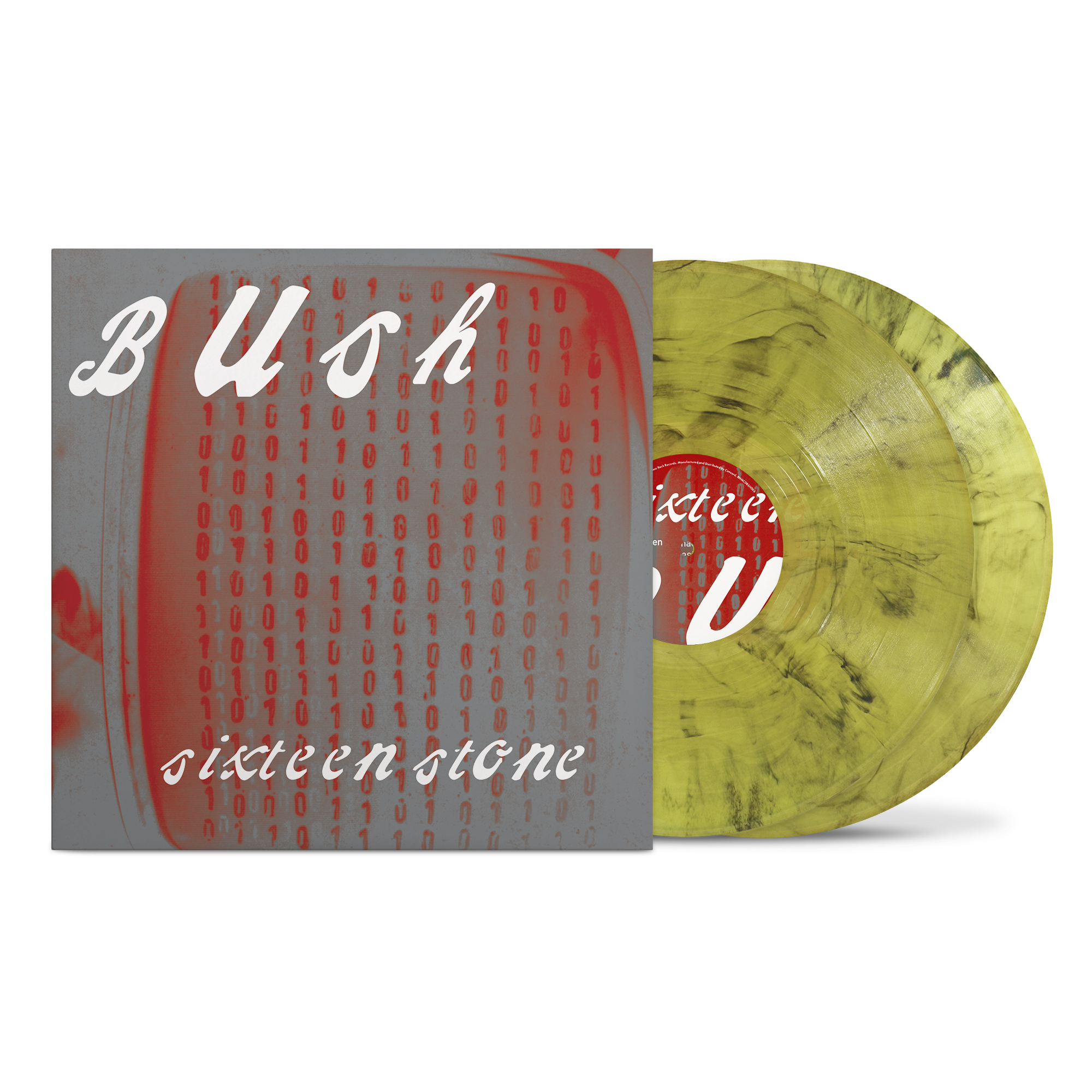 BUSH 'SIXTEEN STONE’ 30TH ANNIVERSARY 2LP - LTD. 500 - HIGHLIGHTER SMOKE