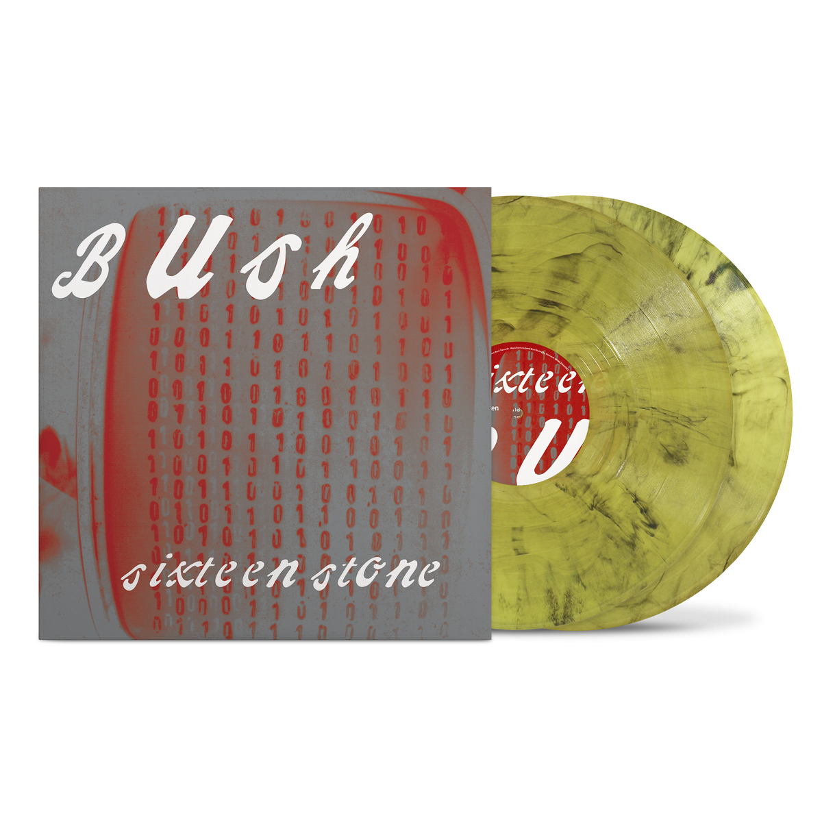 BUSH 'SIXTEEN STONE' 30TH ANNIVERSARY 2LP - LTD. 500 - HIGHLIGHTER SMOKE