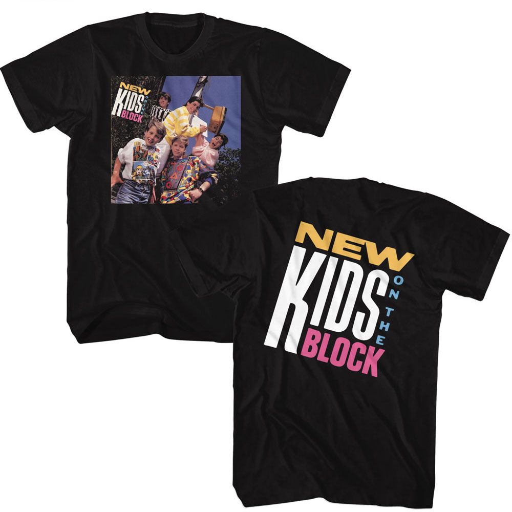 NEW KIDS ON THE BLOCK - NKOTB DEBUT ALBUM FRONT AND BACK SHIRT
