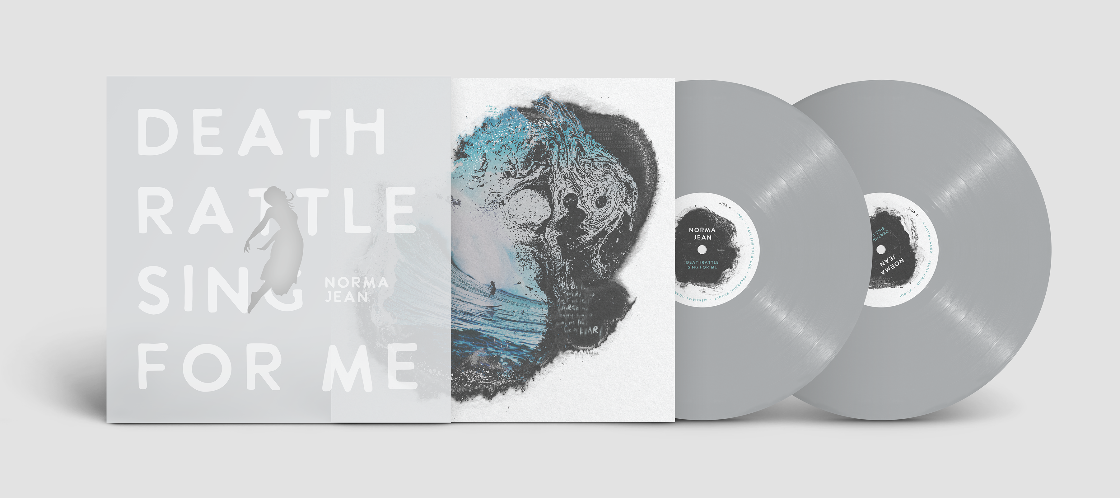 NORMA JEAN ‘DEATHRATTLE SING FOR ME’ 2LP - EXCLUSIVE - LTD. 300 - SILVER