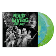 'NIGHT OF THE LIVING DEAD' MOTION PICTURE SOUNDTRACK 50TH ANNIVERSARY EDITION 2LP - GHOUL GREEN/BLUE