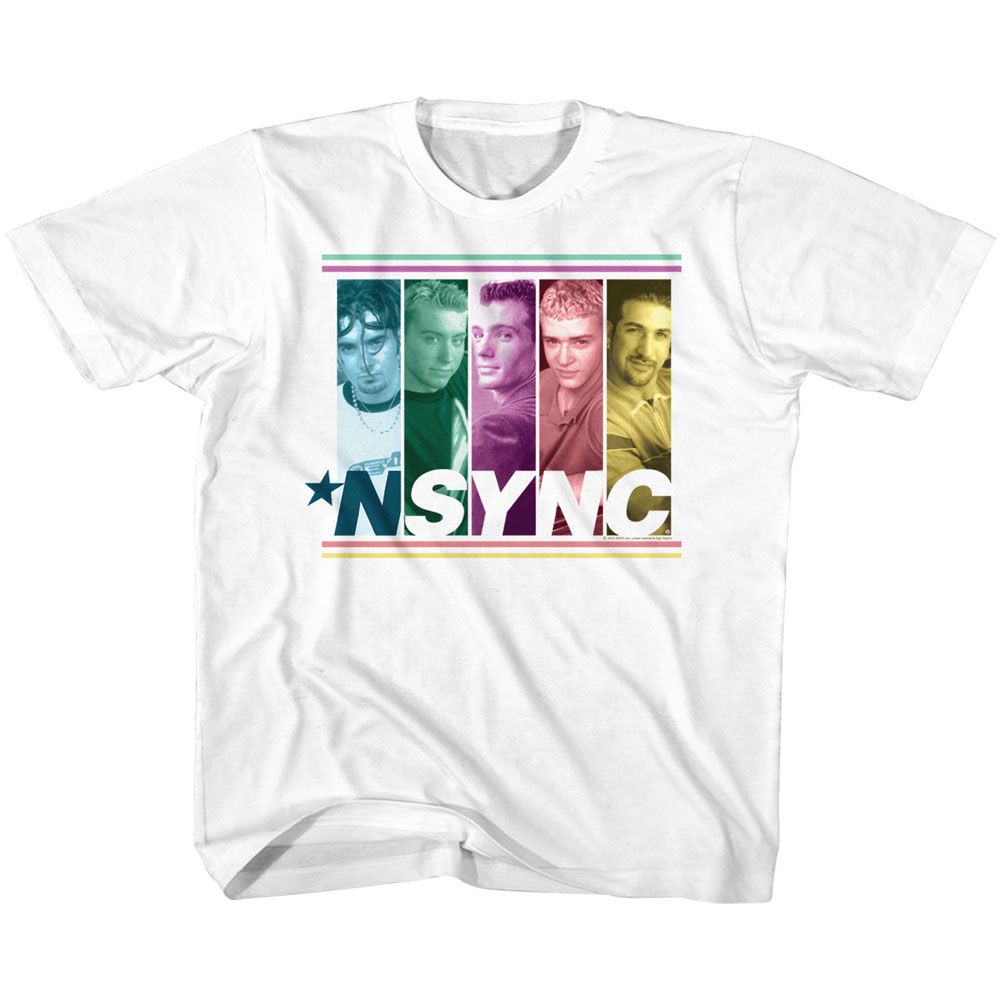 NSYNC - MULTICOLORED BOXES YOUTH SHIRT