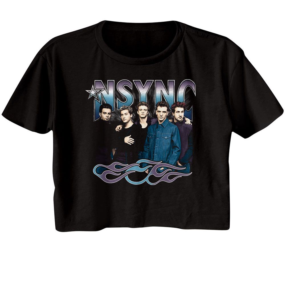 NSYNC - COOL TONES FLAMES LADIES SHIRT