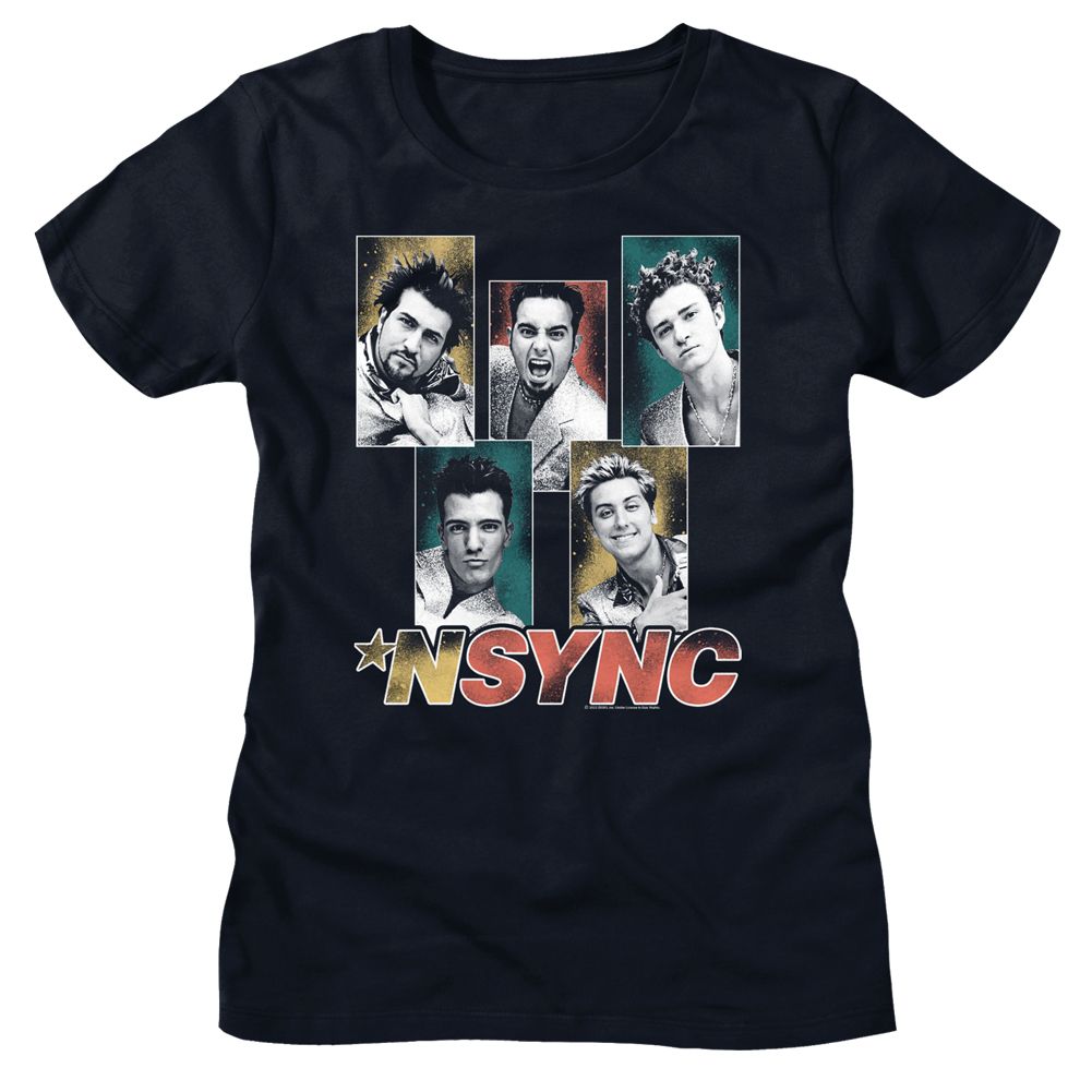 NSYNC - SPARKLY BOXES LADIES SHIRT