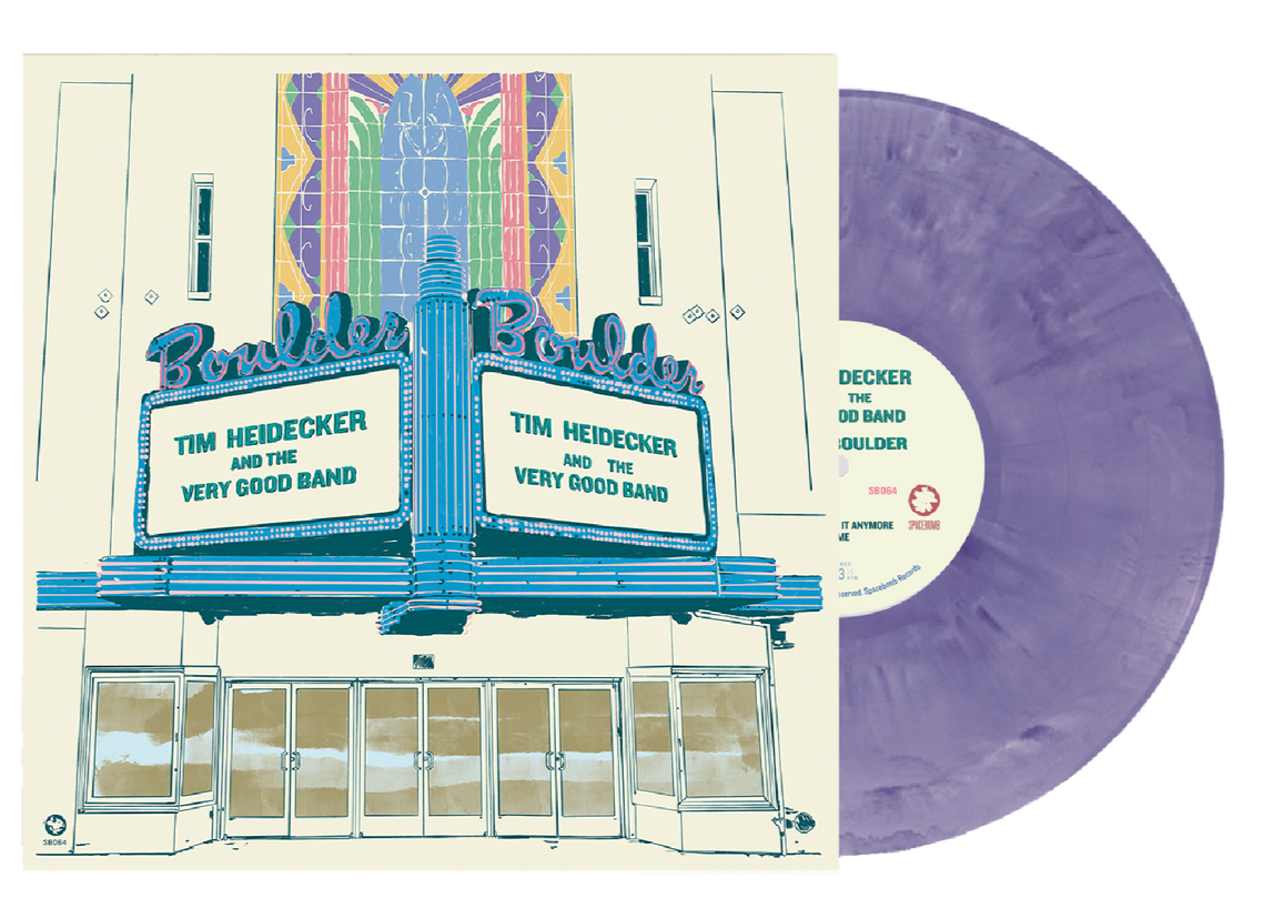 TIM HEIDECKER & THE VERY GOOD BAND (LIVE IN BOULDER) LP - LIGHT PURPLE BLAST
