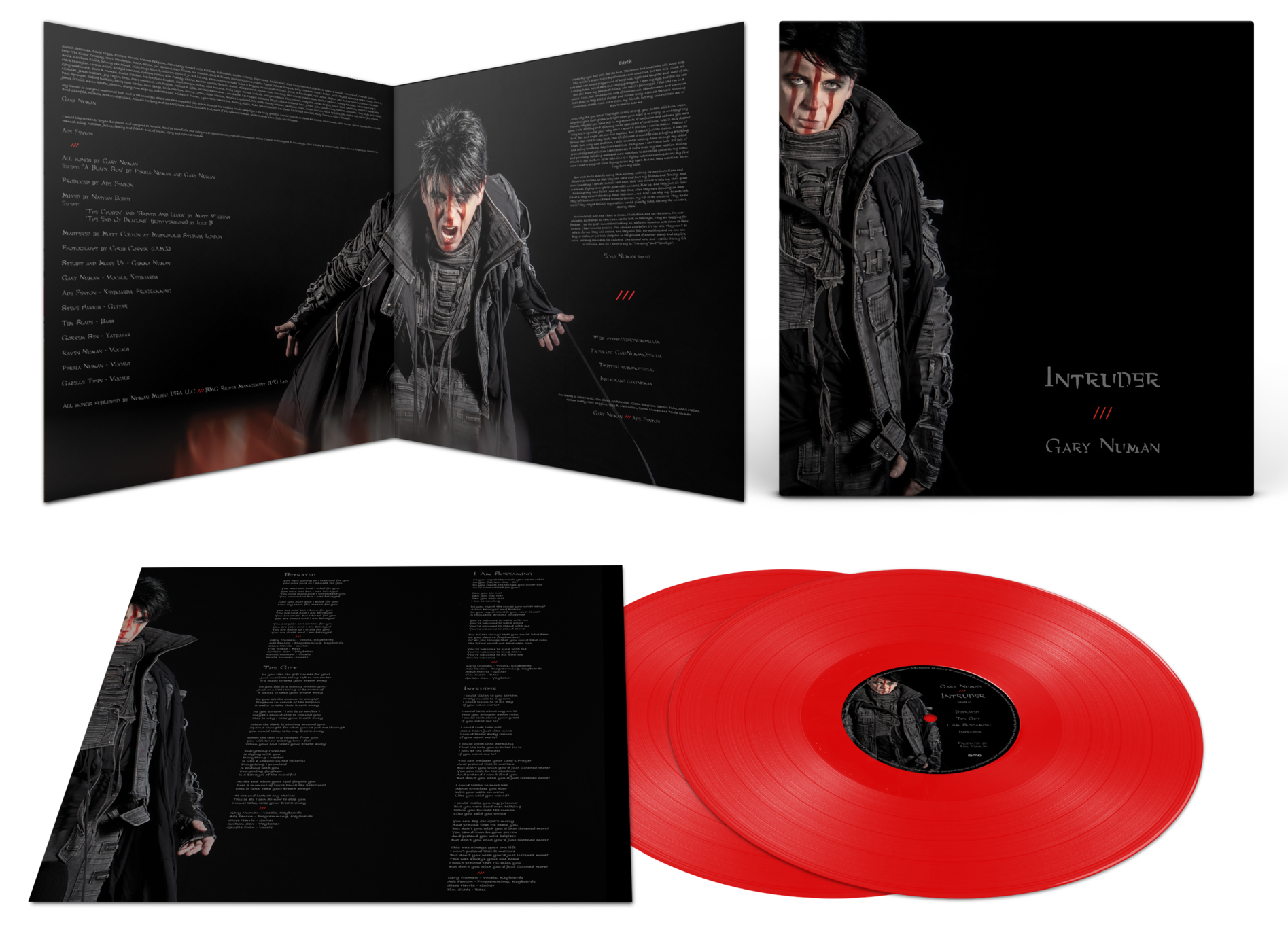 GARY NUMAN 'INTRUDER' 2LP - RED