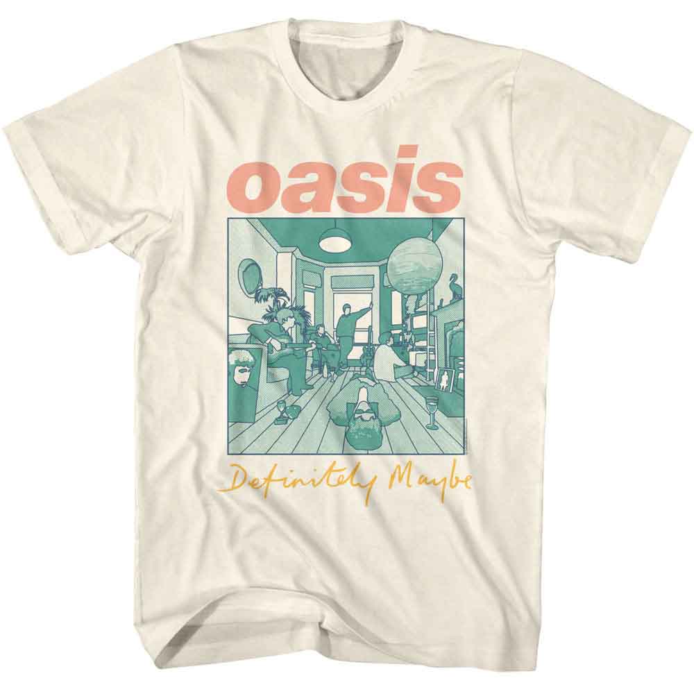 OASIS - DEFINITELY MAYBE ALBUM MULTICOLORED SHIRT