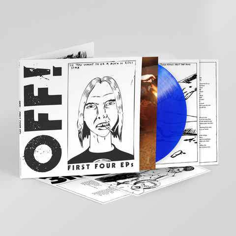 OFF! 'FIRST FOUR EPS' LP - TRANSLUCENT BLUE
