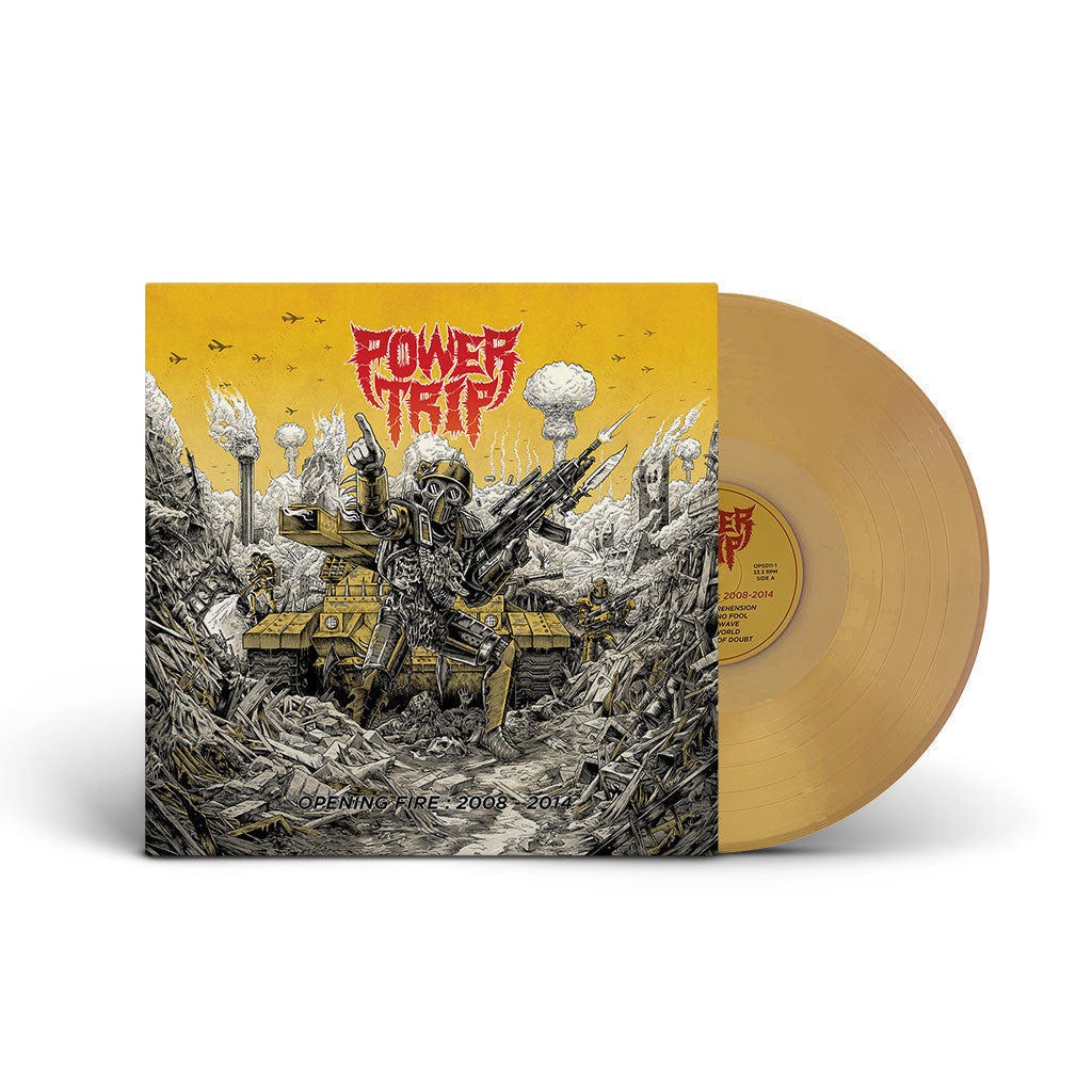 POWER TRIP 'OPENING FIRE: 2008-2014' LP - MUSTARD YELLOW