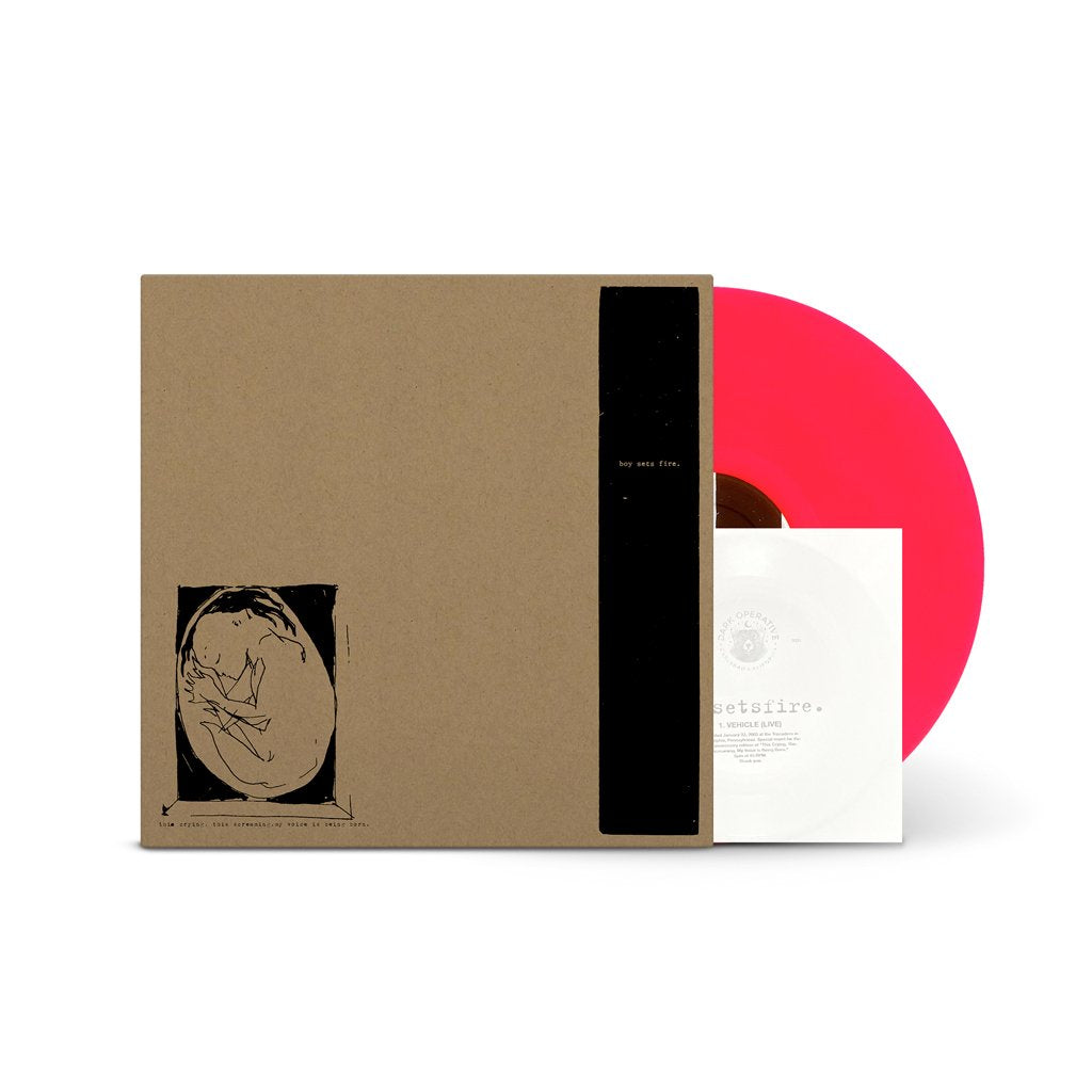 BOYSETSFIRE 'THIS CRYING, THIS SCREAMING, MY VOICE IS BEING BORN' LP + 7"  - DELUXE - RED