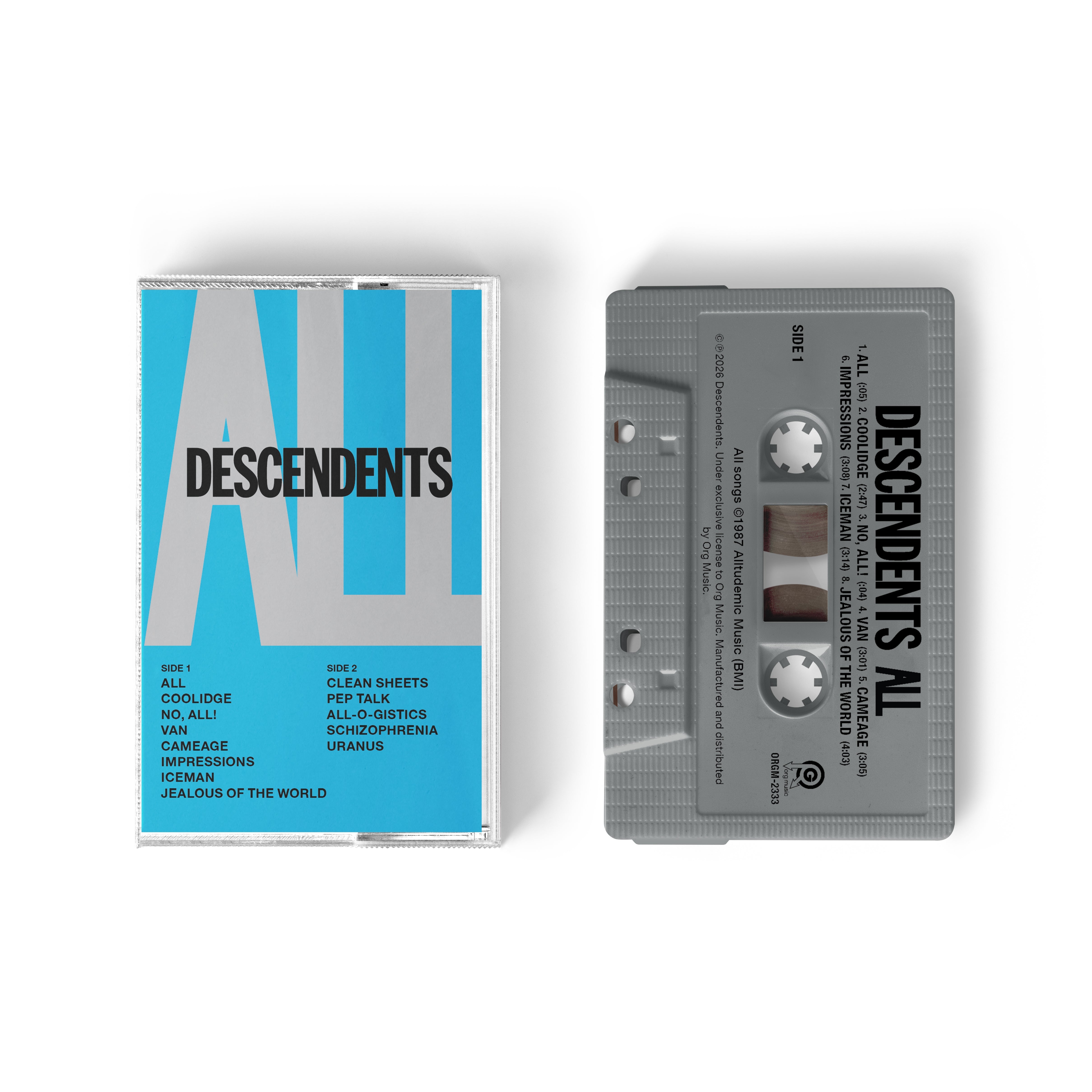 DESCENDENTS ‘ALL’ CASSETTE - Sky Blue