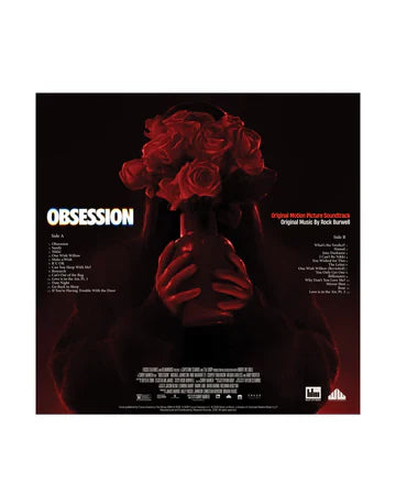 OBSESSION ORIGINAL MOTION PICTURE SOUNDTRACK LP - 'OBSESSION' PEARLESCENT RED