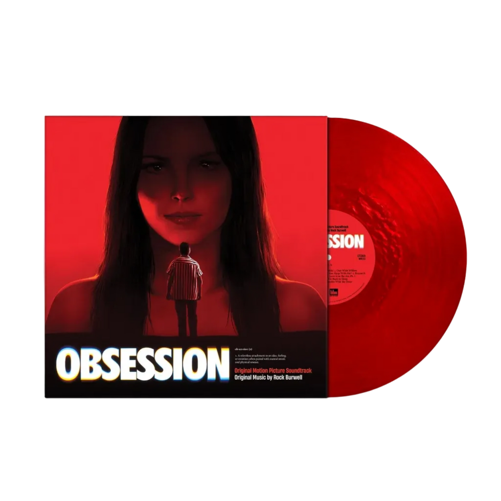 OBSESSION ORIGINAL MOTION PICTURE SOUNDTRACK LP - 'OBSESSION' PEARLESCENT RED