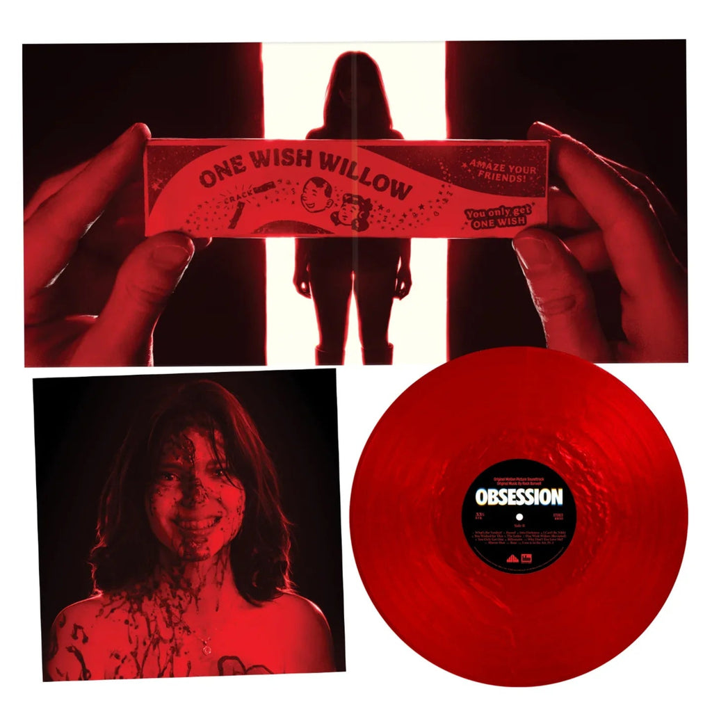 OBSESSION ORIGINAL MOTION PICTURE SOUNDTRACK LP - 'OBSESSION' PEARLESCENT RED