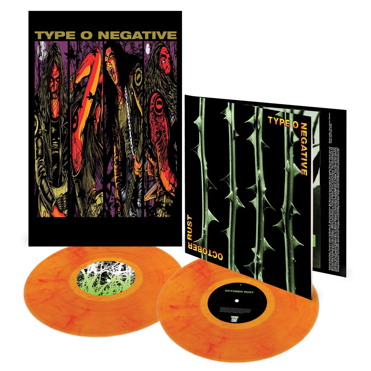 TYPE O NEGATIVE 'OCTOBER RUST' 2LP - LTD. 1000 - ORANGE