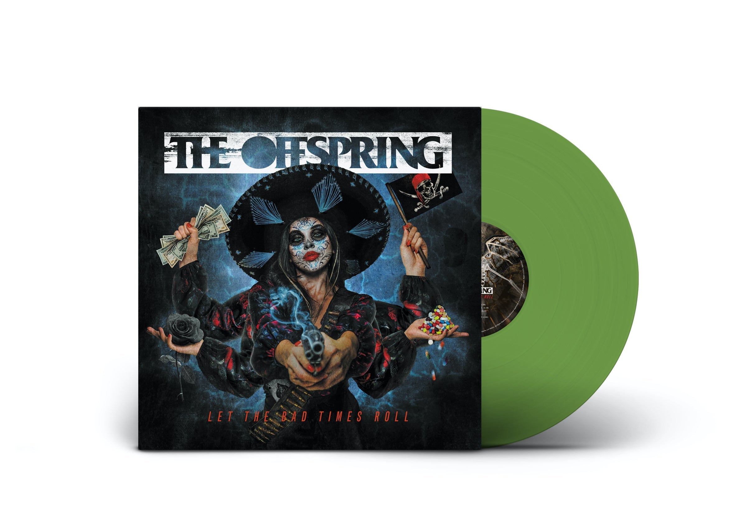THE OFFSPRING 'LET THE BAD TIMES ROLL' LP - EXCLUSIVE - LTD. 300 - FOREST GREEN TRANSLUCENT