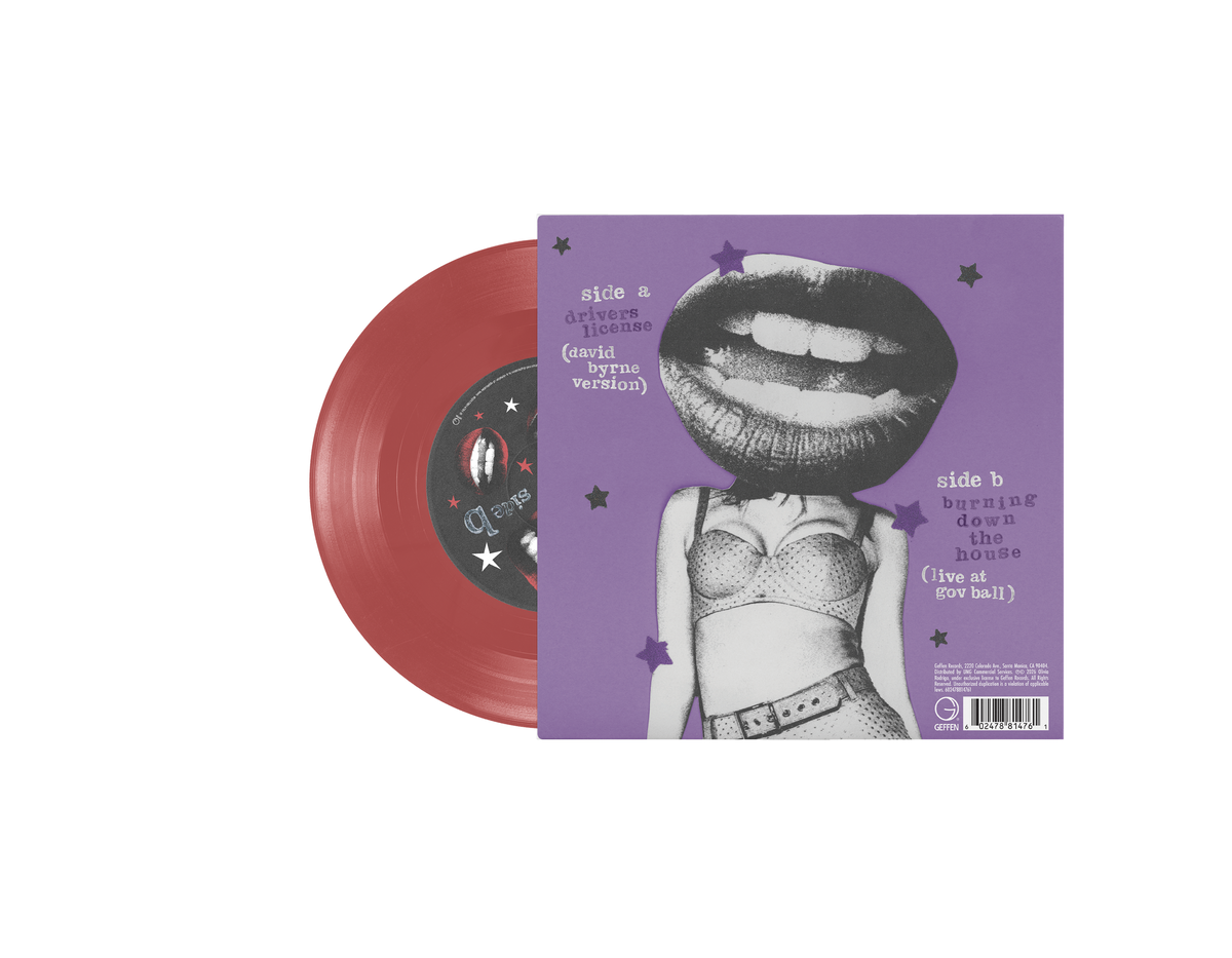 OLIVIA RODRIGO 'DRIVERS LICENSE / BURNING DOWN THE HOUSE ' 7" SINGLE - TRANSLUCENT RED