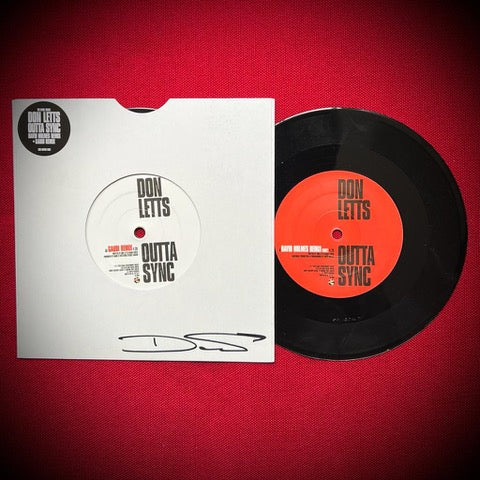 DON LETTS ‘OUTTA SYNC’ Autographed 7" - LTD. 700 - BLACK