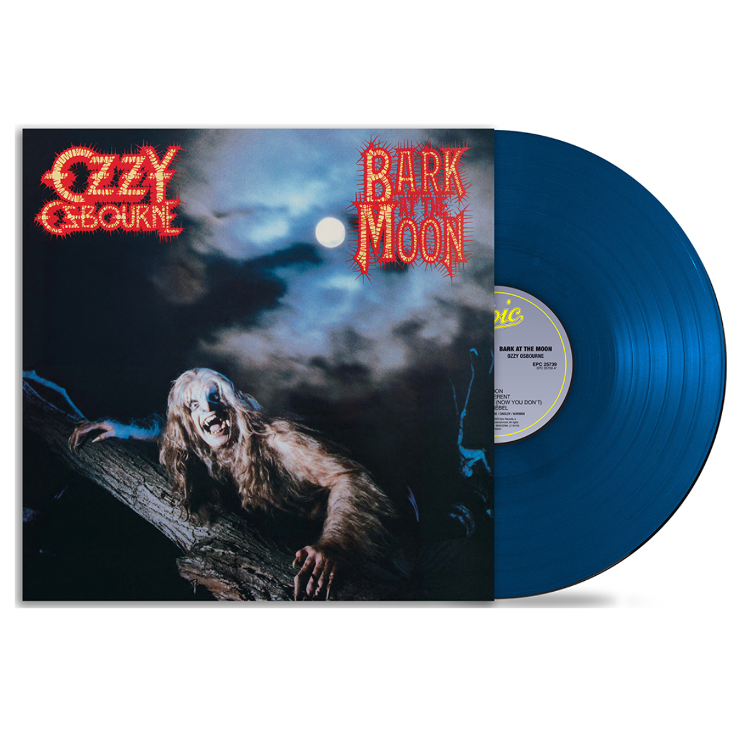OZZY OSBOURNE 'BARK AT THE MOON' 40TH ANNIVERSARY LP - TRANSLUCENT COBALT BLUE
