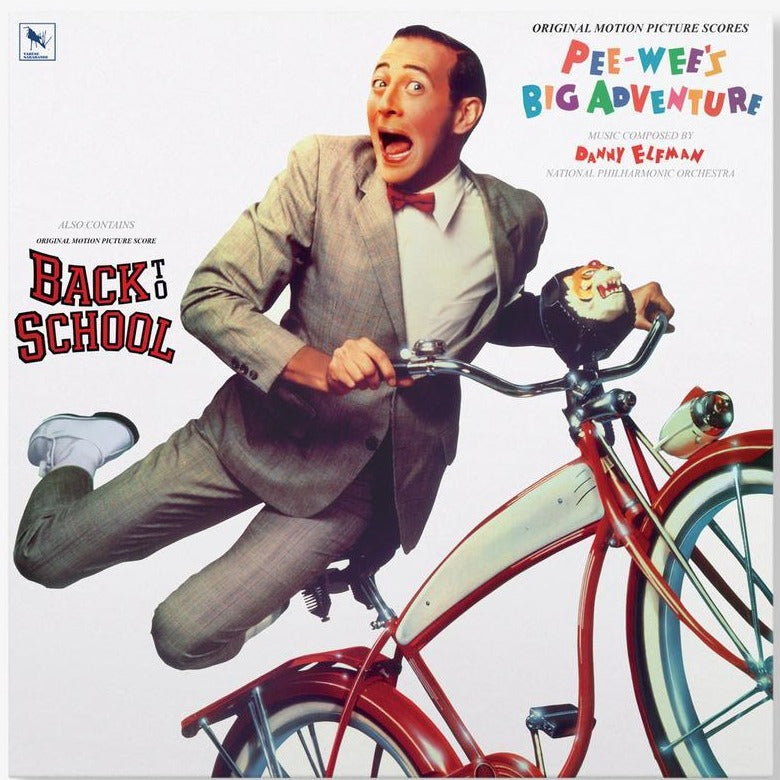 PEE-WEE'S BIG ADVENTURE/BACK TO SCHOOL LP BY DANNY ELFMAN - RED