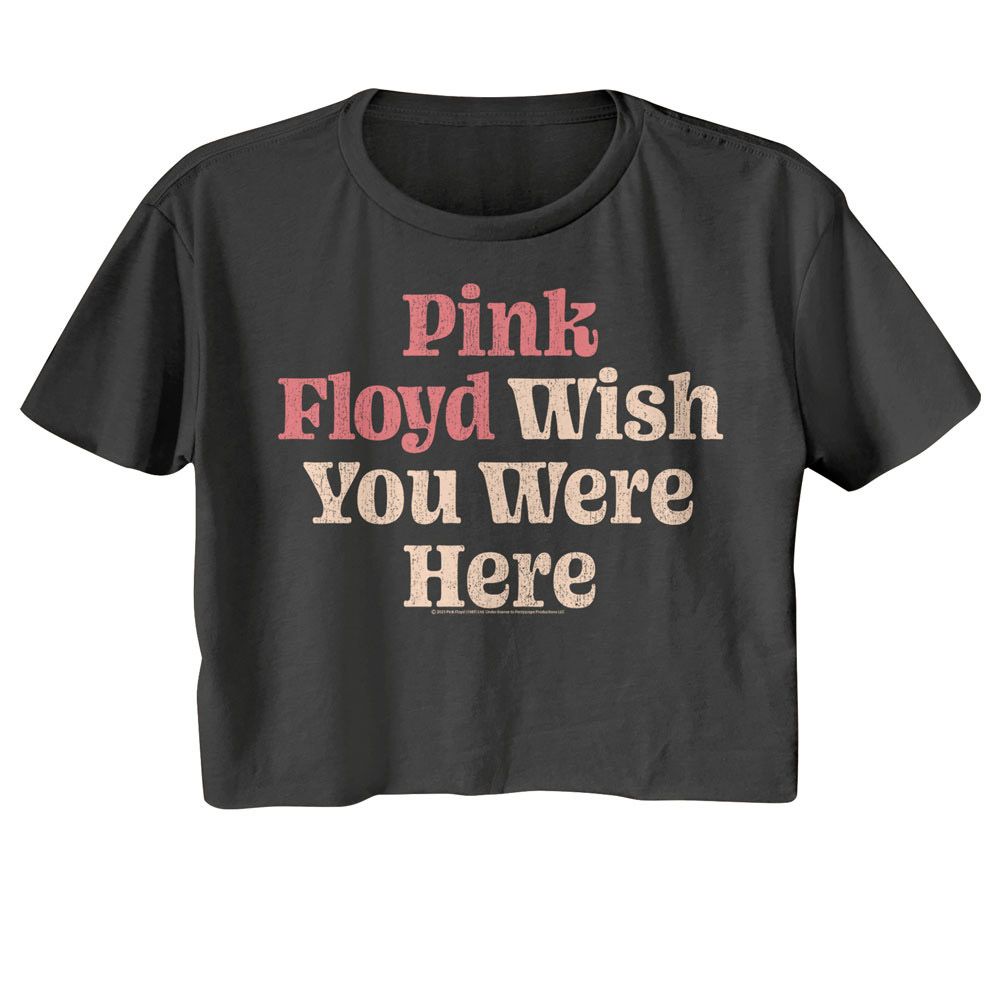 PINK FLOYD - WISH YOU WERE HERE TEXT LADIES SHIRT
