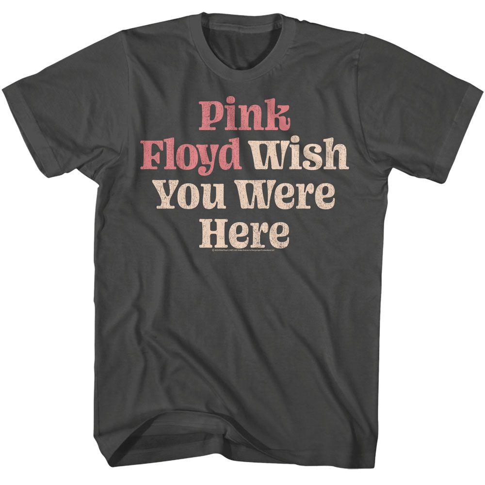 PINK FLOYD - WISH YOU WERE HERE TEXT SHIRT