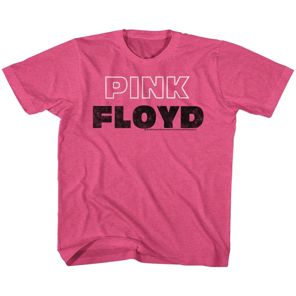 PINK FLOYD - PINK WHITE OUTLINE YOUTH SHIRT