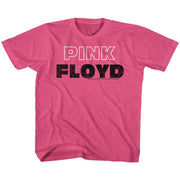 PINK FLOYD - PINK WHITE OUTLINE YOUTH SHIRT