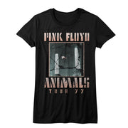 PINK FLOYD - ANIMALS TOUR 77 LADIES SHIRT