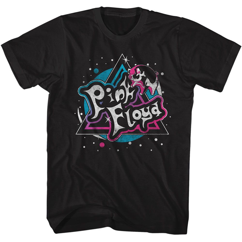 PINK FLOYD - FLYING PIG BLUE PINK SHIRT