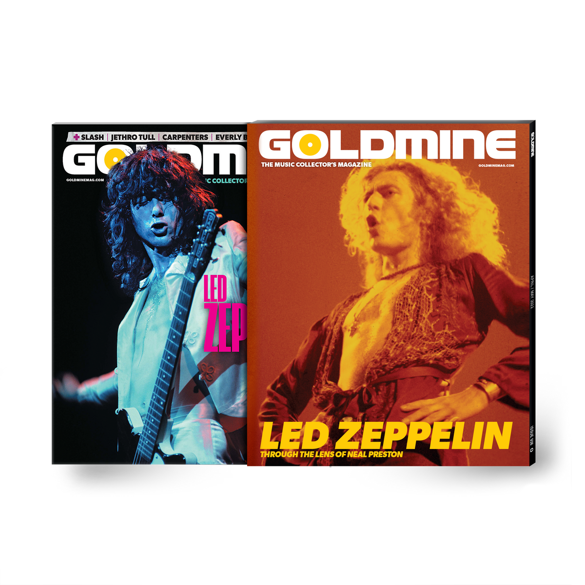 GOLDMINE x ZEPPELIN APR/MAY 2022 ALTERNATE COVER ISSUE WITH HAND-NUMBERED SLIPCASE + PHOTO PRINT - EXCLUSIVE - LTD. 200