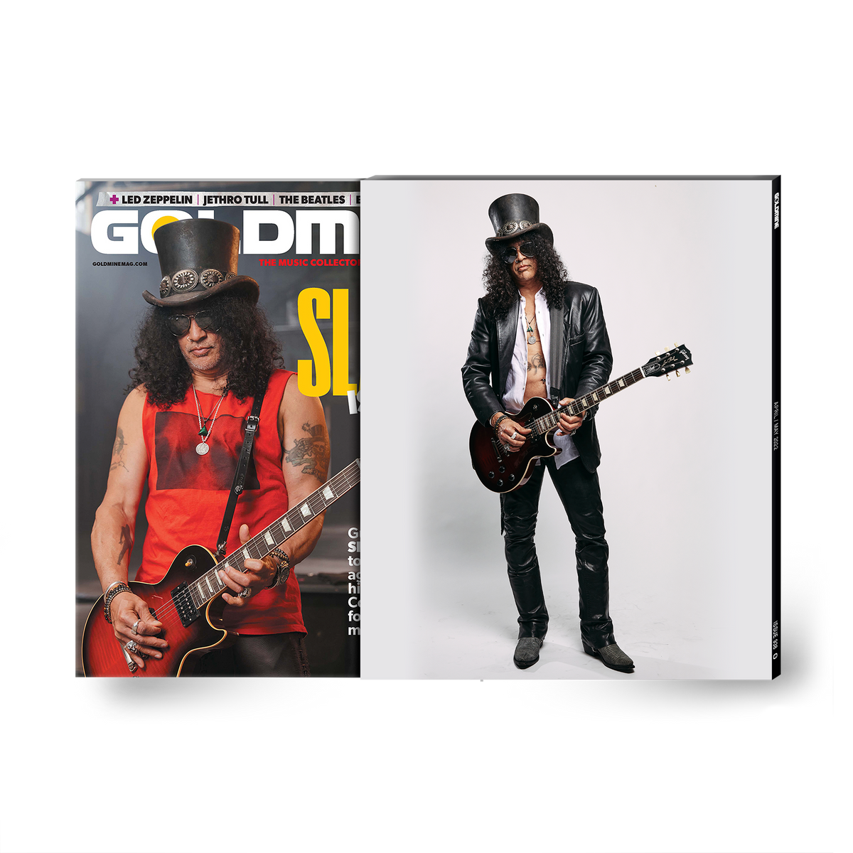 GOLDMINE x SLASH APR/MAY 2022 ALTERNATE COVER ISSUE WITH HAND-NUMBERED SLIPCASE & PHOTO PRINT - EXCLUSIVE - LTD. 200