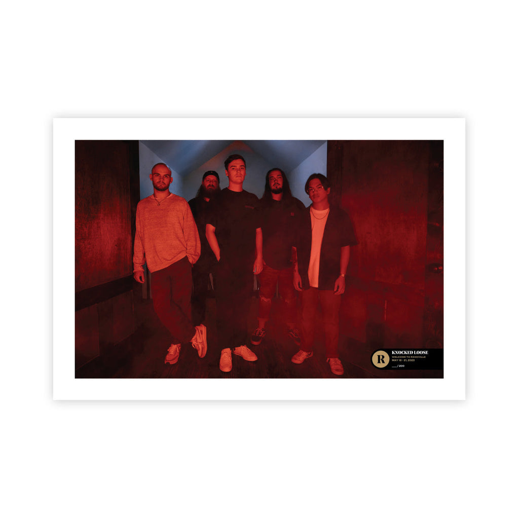 KNOCKED LOOSE X WELCOME TO ROCKVILLE 2023 SIGNED POSTER - EXCLUSIVE - LTD.