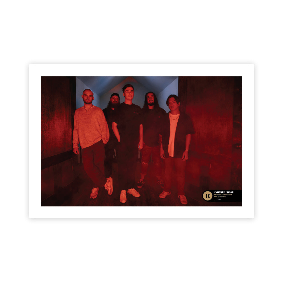 KNOCKED LOOSE X WELCOME TO ROCKVILLE 2023 SIGNED POSTER - EXCLUSIVE - LTD.