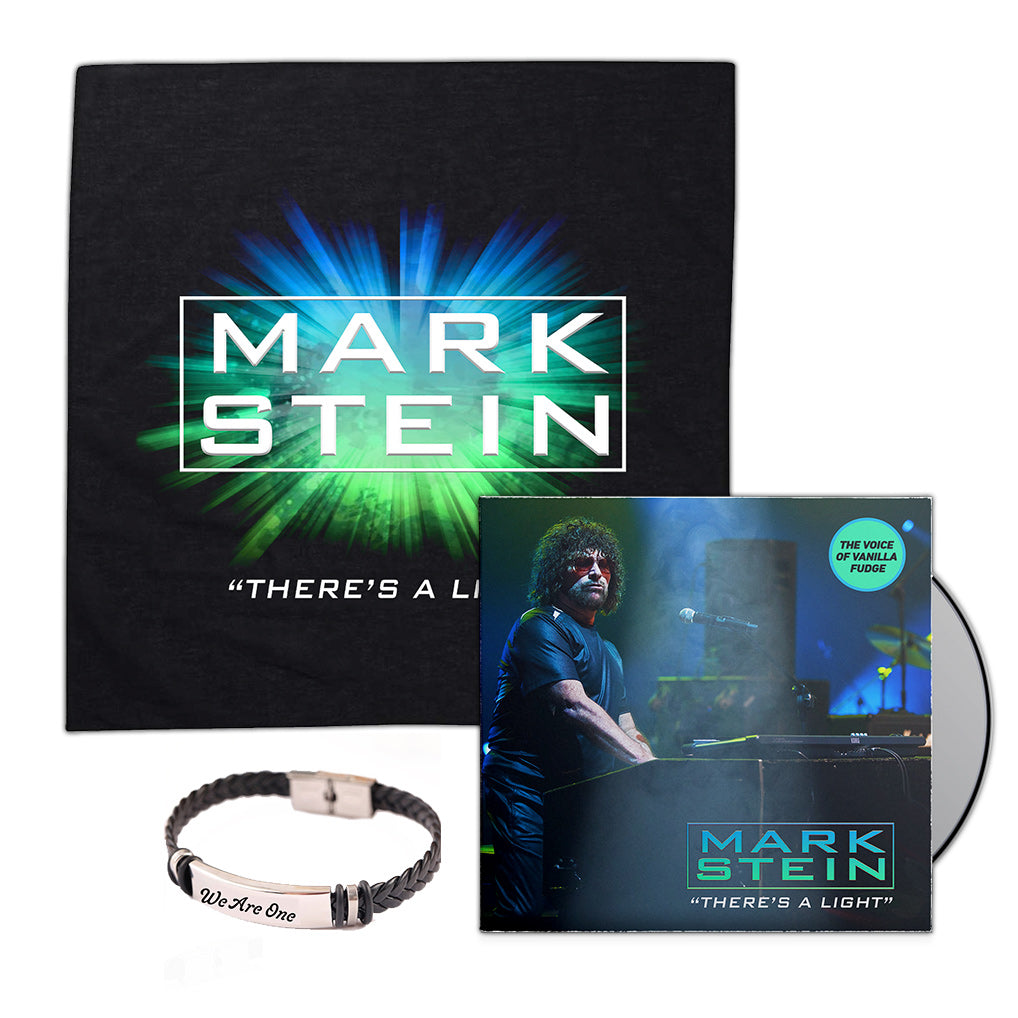 MARK STEIN 'THERE'S A LIGHT' LIMITED-EDITION CD BUNDLE + SIGNATURE BRACELET & BANDANA