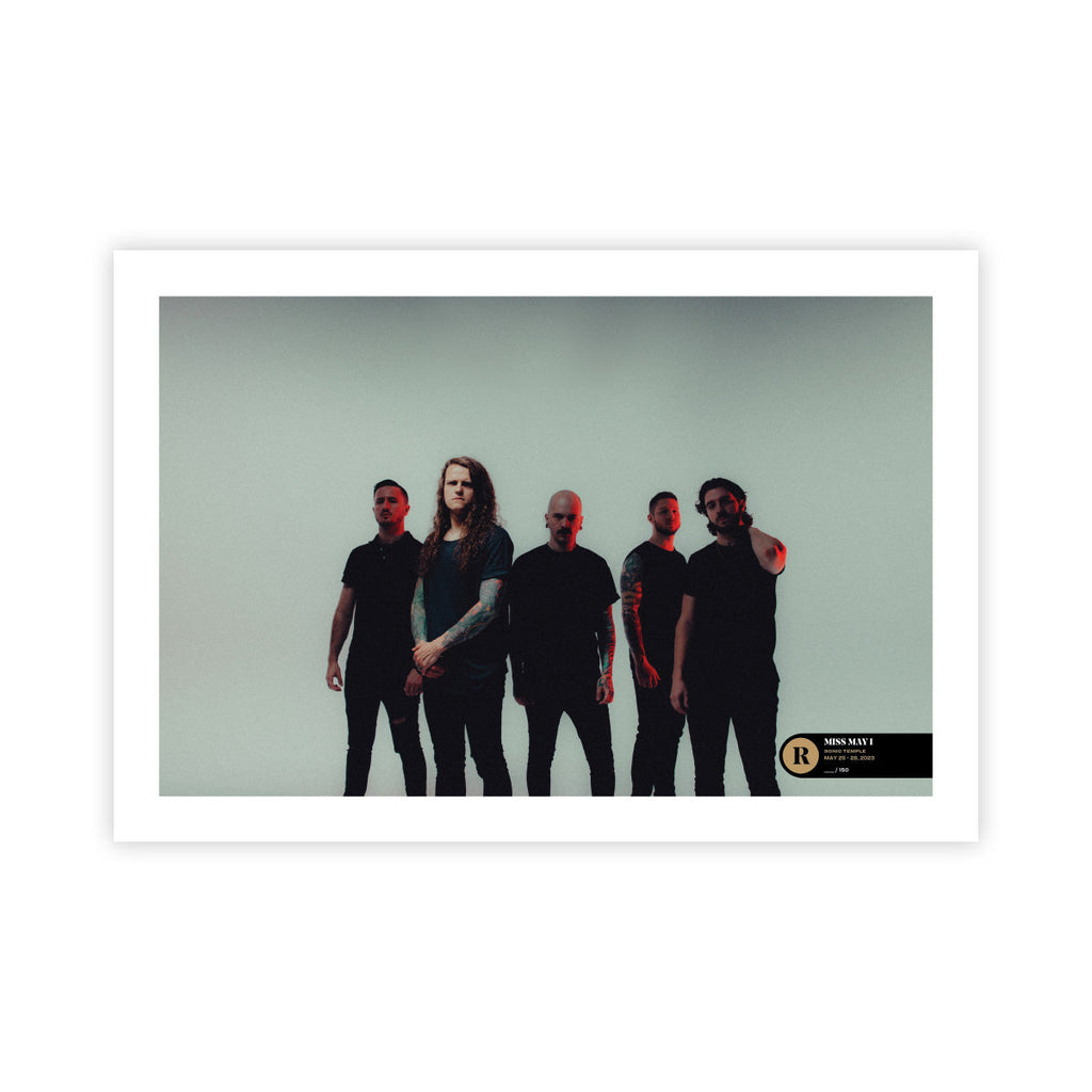 MISS MAY I X SONIC TEMPLE FESTIVAL 2023 SIGNED POSTER - EXCLUSIVE - LTD.