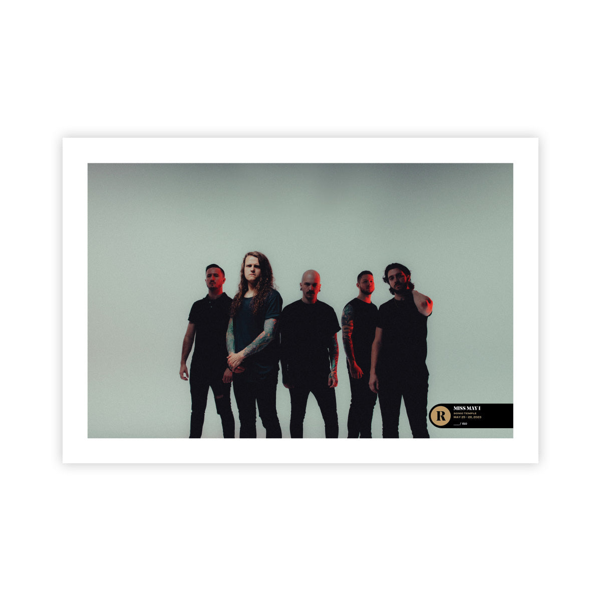 MISS MAY I X SONIC TEMPLE FESTIVAL 2023 SIGNED POSTER - EXCLUSIVE - LTD.
