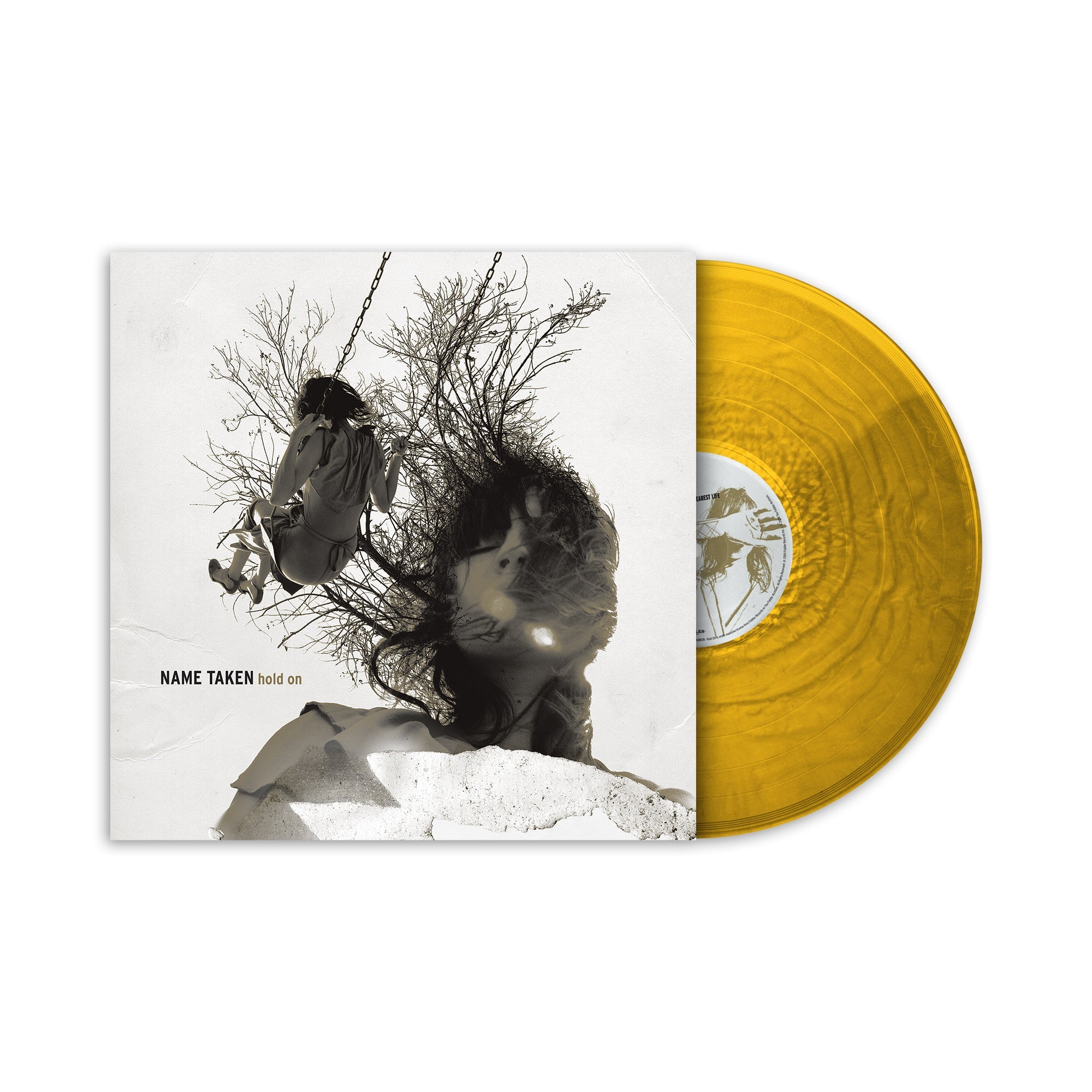 NAME TAKEN ‘HOLD ON’ LP - EXCLUSIVE - LTD. 250 - GOLD METALLIC SWIRL