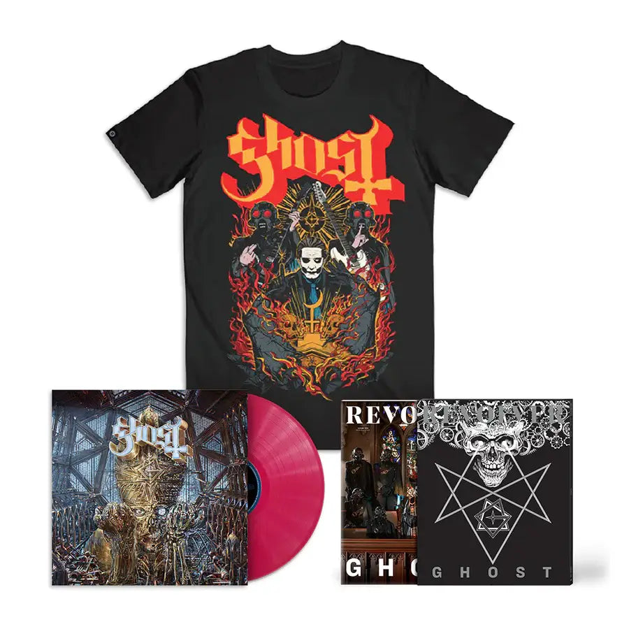 REVOLVER x GHOST SPRING 2022 ISSUE HAND-NUMBERED SILKSCREENED SLIPCOVER + 'IMPERA' MAGENTA LP & EXCLUSIVE T-SHIRT - LTD. 500