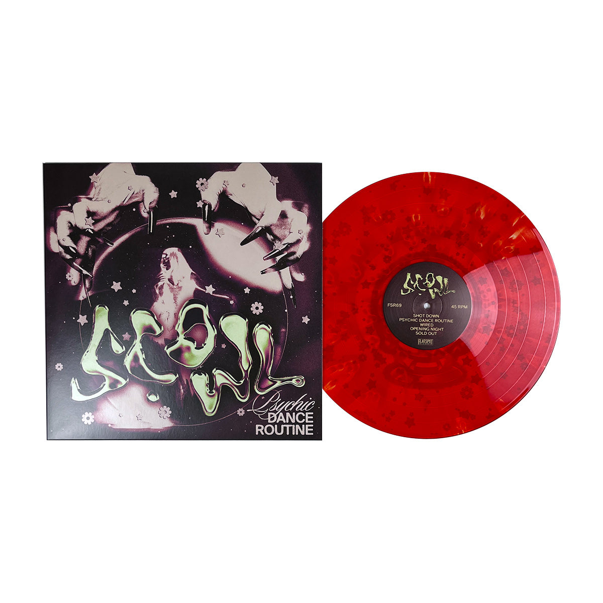 SCOWL ‘PSYCHIC DANCE ROUTINE’ EP - EXCLUSIVE - LTD. 600 - CLEAR/RED/CLOUDY/SCREEN PRINTED